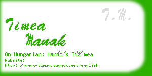 timea manak business card